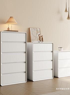 纯白色奶油风二三四五斗柜客厅抽屉柜储物柜卧室简约现代收纳柜子