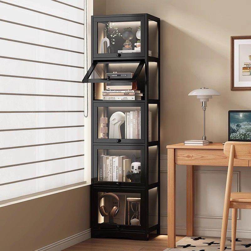 书柜单柜防尘仿玻璃门非实木带门储物柜收纳展示柜家用小户型外贸,电子元器件市场,其它元器件,淘宝优惠券,粉丝福利购,淘宝优惠卷