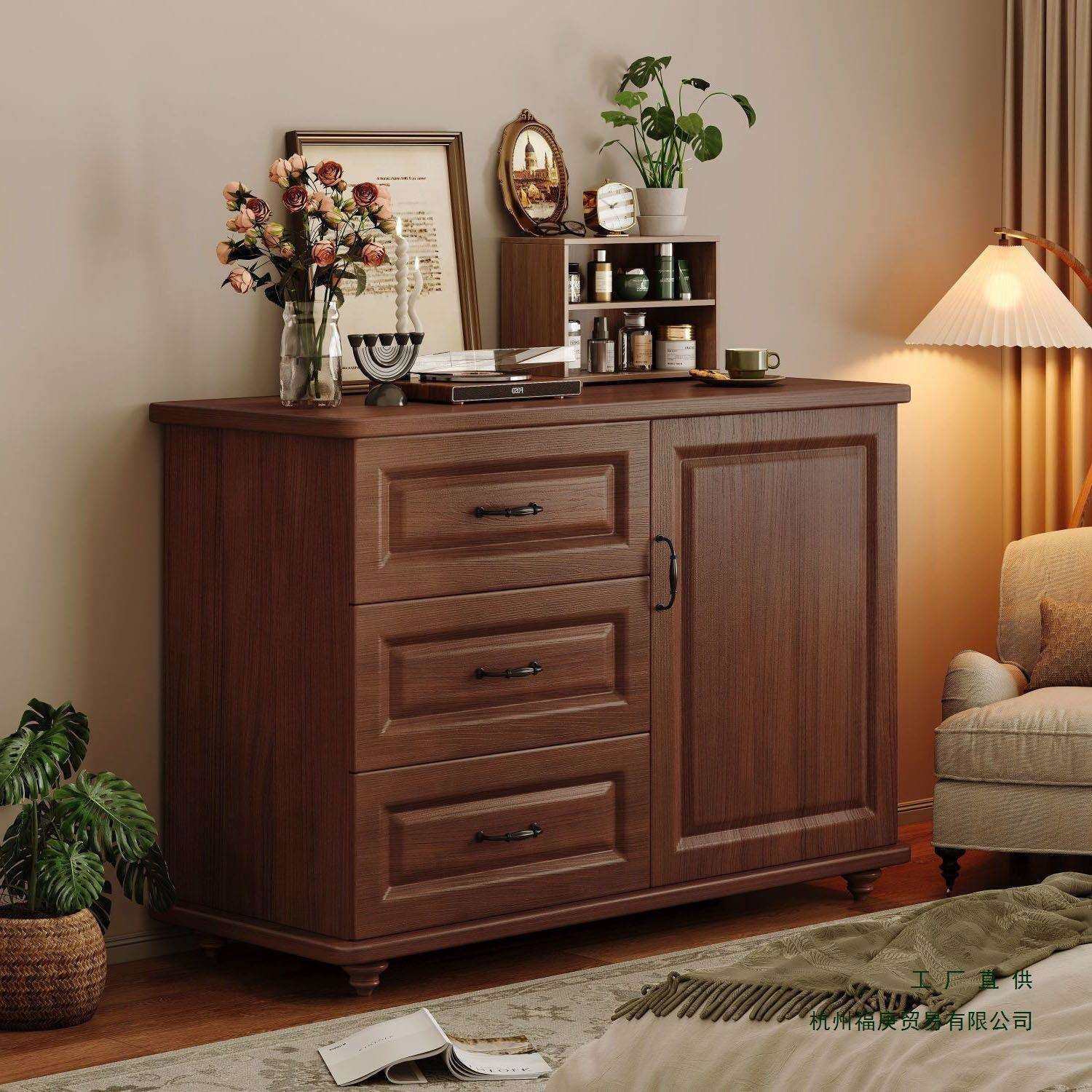 美式斗柜卧室收纳柜子靠墙五斗柜房间置物柜客厅复古储物柜五斗橱,电子元器件市场,其它元器件,淘宝优惠券,粉丝福利购,淘宝优惠卷