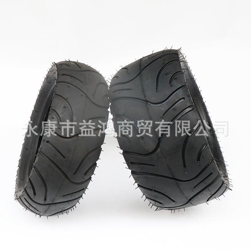 两轮车配件中型步阳小猴子跑车90/65-8后130/50-8寸真空加厚轮胎