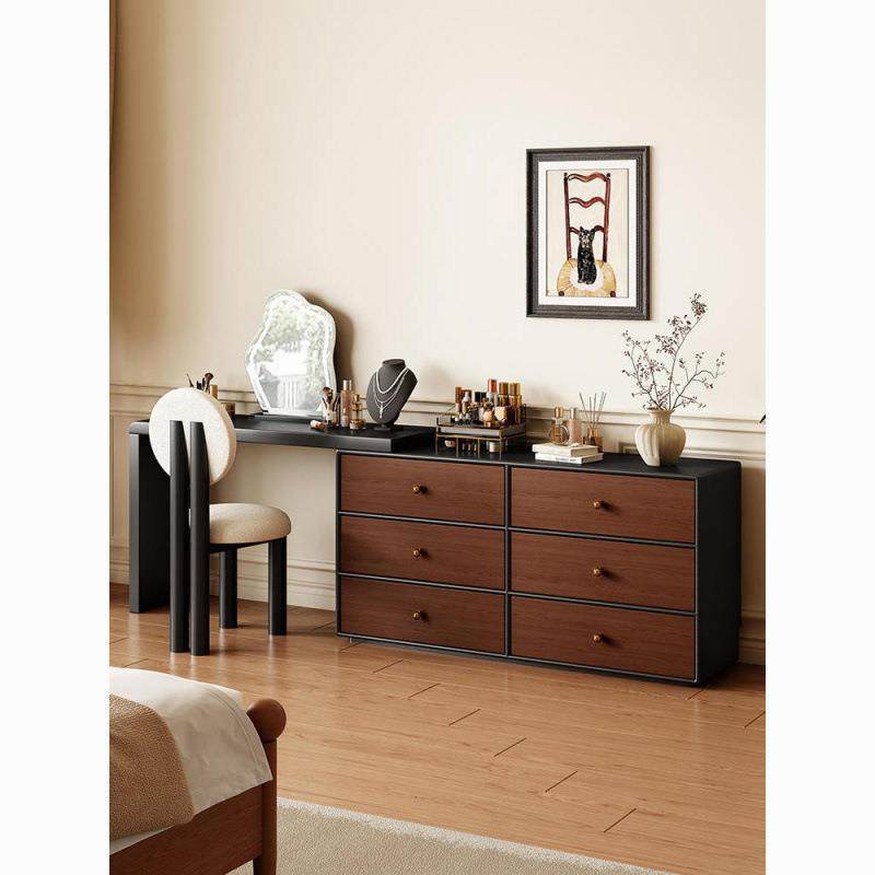 新款中古风实木梳妆台斗柜一体化妆桌卧室现代简约意式轻奢实木床,电子元器件市场,其它元器件,淘宝优惠券,粉丝福利购,淘宝优惠卷