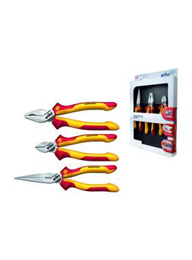 德国Wiha威汉38637Z99000109工业电工钳3件套