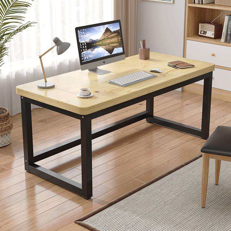 简易实木电脑桌台式家用长条学习书桌卧室电竞桌原木办公桌工作台,3C数码配件,USB灯,淘宝优惠券,粉丝福利购,淘宝优惠卷