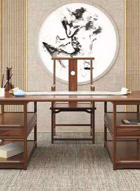 TXP2新中式实木书法桌书画桌画案仿古简约毛笔书桌公桌家用中国风