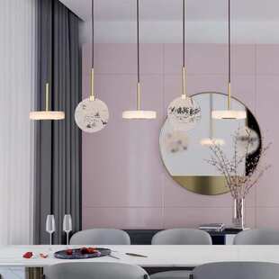 现代简约客厅吊灯个性创意餐厅灯设计师款大理市轻奢LED吧台灯具