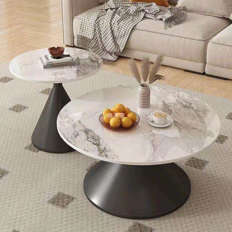 奶油风网红圆形客厅茶几家用小户型民宿岩板茶几桌子现代组合,电子元器件市场,其它元器件,淘宝优惠券,粉丝福利购,淘宝优惠卷
