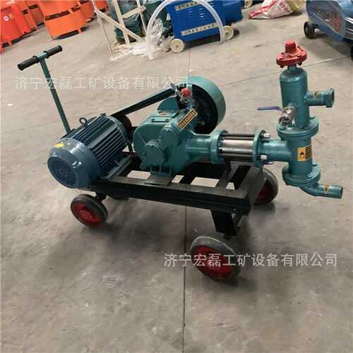 BW60注浆机建筑桥梁砂浆注浆泵卧式单缸活塞混凝土注浆机