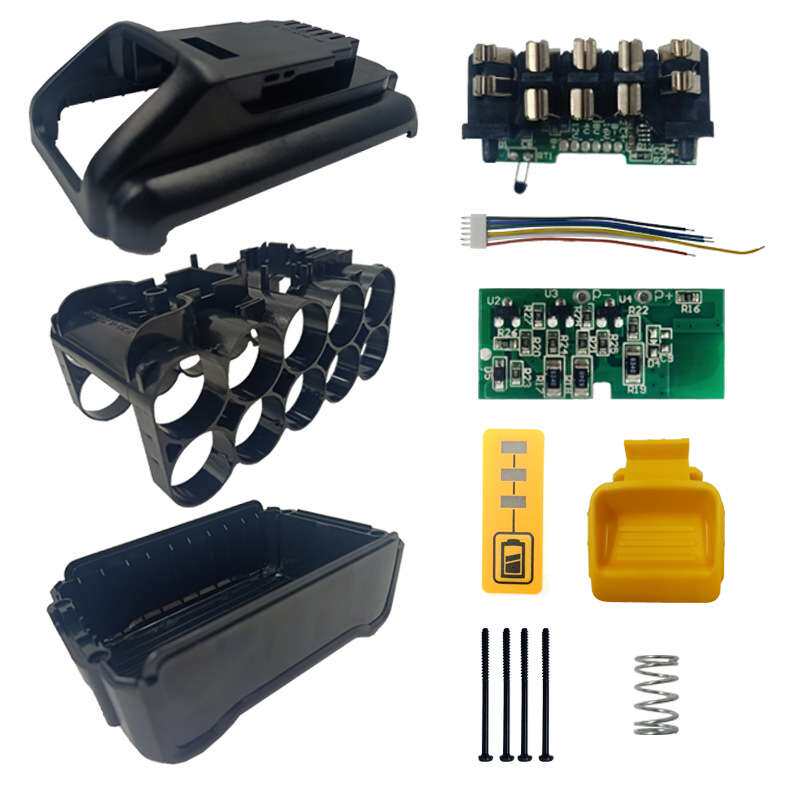 DCB200 10*21700锂离子电池塑料外壳PCB充电保护电路板箱壳