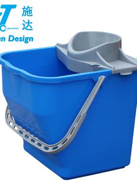 意大利CT施达CTAB25家用圆头地拖拖把桶榨水塑料挤水脱水提水桶
