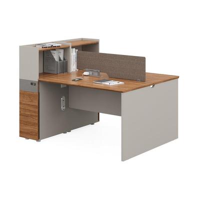 KuiShue巨树双人位职员桌公司卡位办公桌带柜卡座组合电脑台