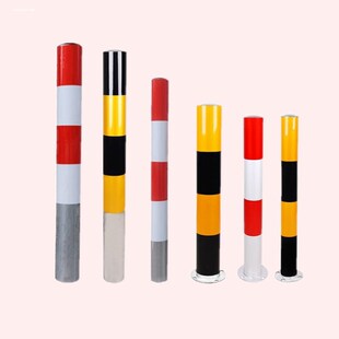 加厚镀锌管立柱钢管警示柱防撞地桩反光路障道路口标预埋隔离防护