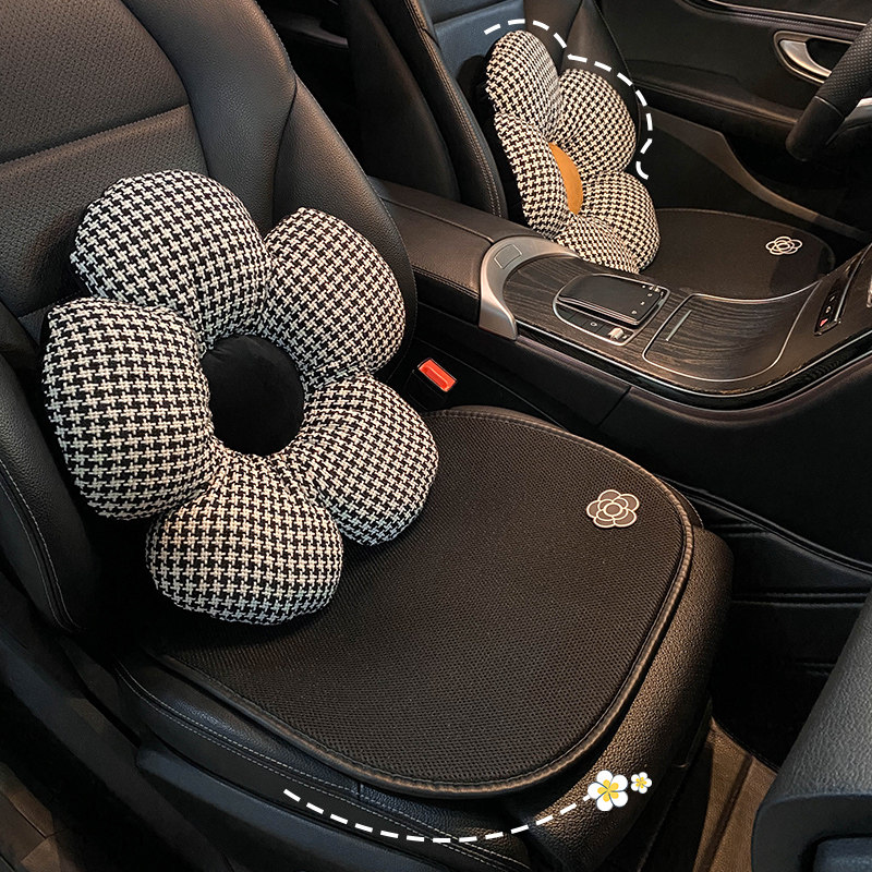 汽车腰靠女士车用可爱卡通老虎靠枕腰部支撑主驾驶座椅护腰靠背垫