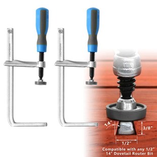 塑柄木工燕尾槽夹DIY桌面凹槽夹快速压板夹木工F夹