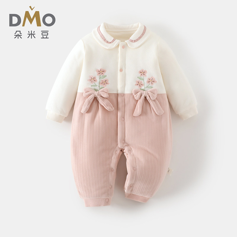 婴儿衣服秋冬季夹棉连体衣婴幼儿宝宝冬装可爱保暖外出服加厚棉衣,童装/婴儿装/亲子装,连身衣/爬服/哈衣,淘宝优惠券,粉丝福利购,淘宝优惠卷