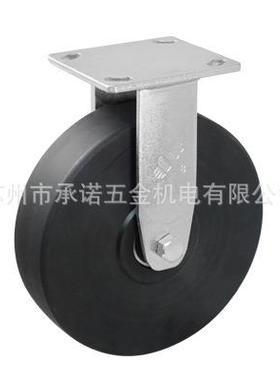 重型M设0918C黑色尼龙刹车万向备轮脚轮单轮载重80公斤万0向脚轮