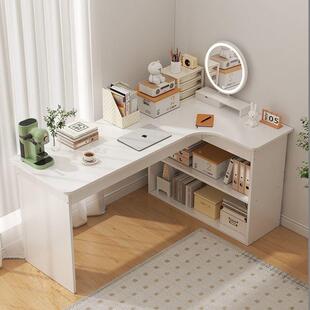 书桌书架一拐体桌书柜合角实木转角生学组习桌写字桌l型学无品牌/