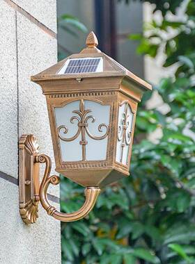 太阳能壁用灯墅家户32741外太阳能灯室外露台灯墙庭壁灯花园别防