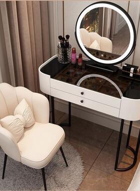 YM卧室梳妆型简约现代实木化妆桌小型收纳一体小户20台25LIEU新款