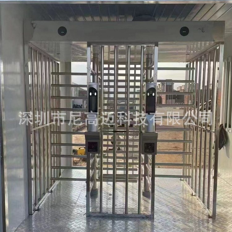 厂家直供304不锈钢全高旋转闸单双通道栅栏三辊闸封闭式防尾随门