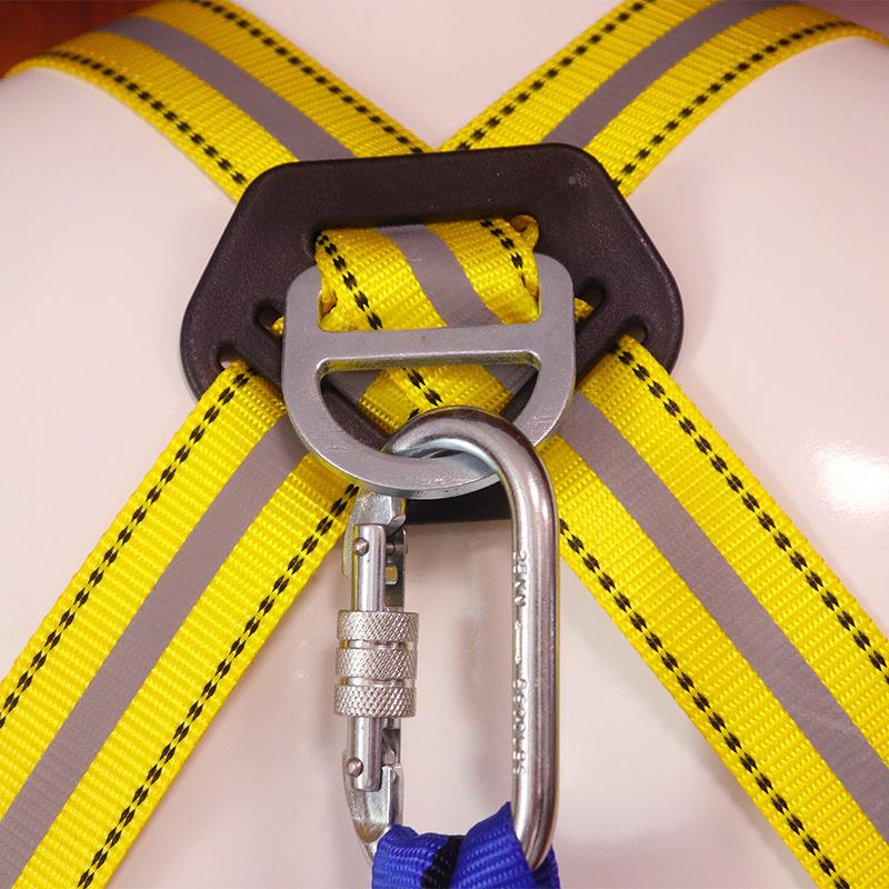 升级款反光全带高空安作业荧光安标准护护肩腰全367身五点式全带