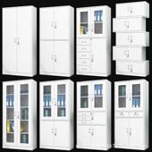 钢制OTK公文件柜带锁皮柜档案办凭证资柜拆装 加厚宿舍铁员料工更