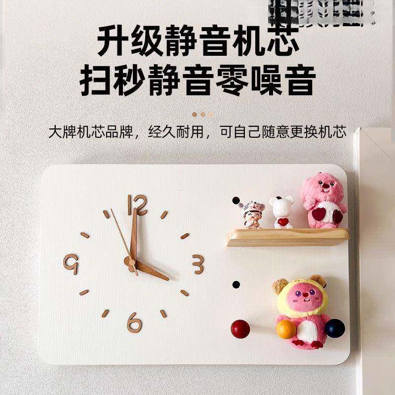 电表饰箱装钟画带表新款426中古风免打弱电闸盒遮挡孔洞洞板时钟