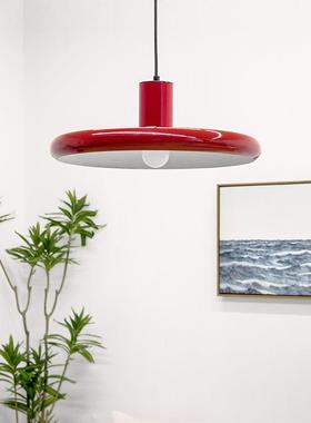 UO飞盘房碟中CY023022古餐厅吊灯复古代红色简约F现岛台书茶室吊