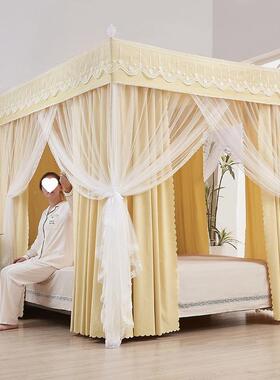 光遮床13899帘家用卧室三开门落地蚊帐宫主公风遮廷光床幔出租屋