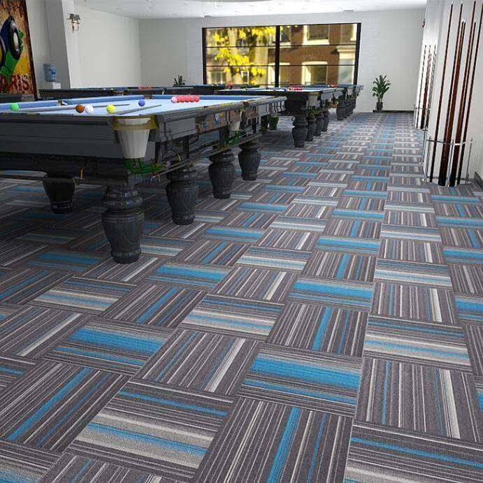 台块球厅加接专用地毯方52451587拼满铺桌球室办公室厚耐磨防火阻