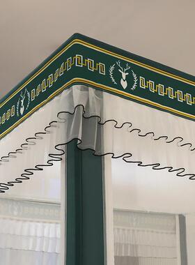 205新款蚊帐家用0x2002床笠式防摔5儿童卧室全底1米5床AFD1180x20