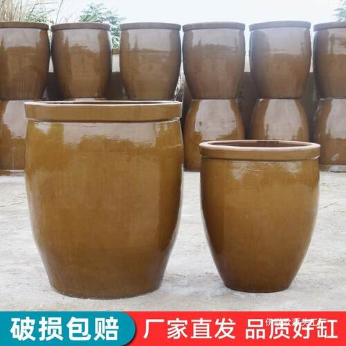 水老式陶瓷家用储水用大米缸大SXN号特农村腌菜缸缸粗土缸缸积酸