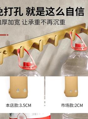 卫生全间铜排钩金色衣帽钩浴室门后创挂钩轻奢意衣钩打孔免衣QAD