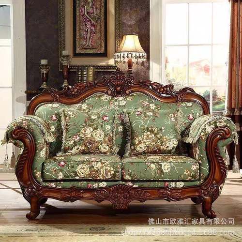 欧式布艺沙实高档奢华家具大户型美木式客发厅墅别1VST23组合可拆