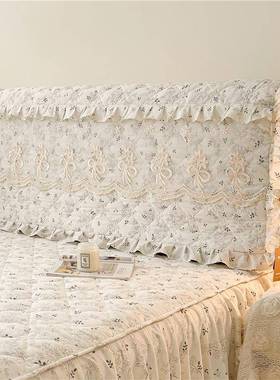 ?2025包新款公31772主夹棉花边床头套罩全靠垫包软遮丑保护套风通