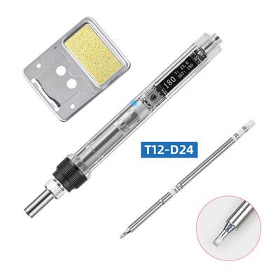 OLDT12电T烙铁迷你便携式温度可调焊台烙2K铁带1烙E铁头