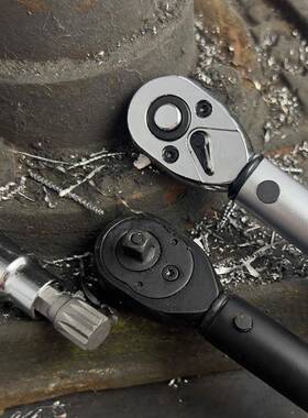 高精力矩扳手万向火花塞维修汽车工具套装调扭度力POI扳手可家直