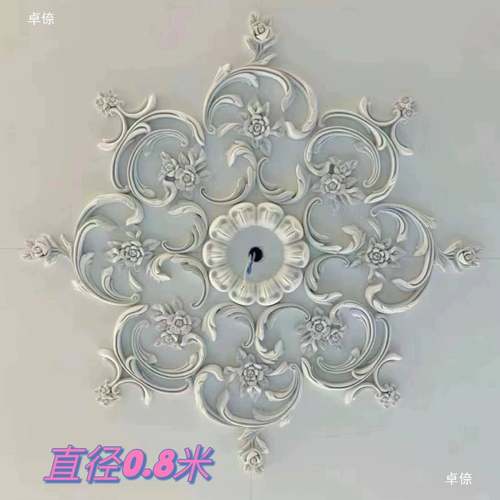 石膏灯盘拼花浮拼花灯U盘欧式造雕型角花天顶花板吊装ZPZ饰非P线