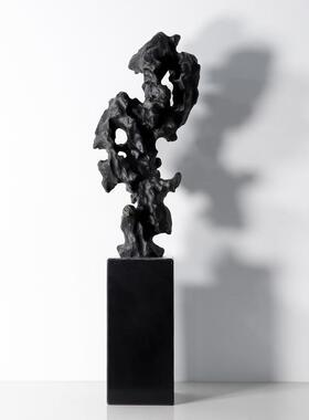 新中式山太湖假石头摆件抽中古珊瑚石象客酒店厅电视柜玄ES-A6373