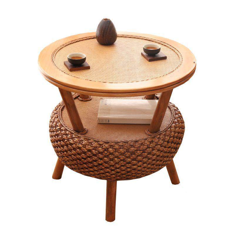 藤编圆茶几阳台休闲茶桌椅组合家用复小茶榻NBM形榻米几实古木小,鲜花速递/花卉仿真/绿植园艺,其它园艺用品,淘宝优惠券,粉丝福利购,淘宝优惠卷