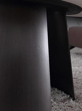 轻奢大小14060圆亮圆岩板茶几组合现光代简约客厅进口式小意户型