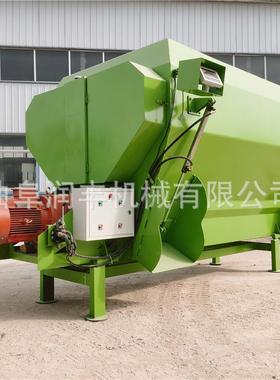 牵引式牛羊马草车形草VRQ捆全日粮搅拌圆机搅单轴直连殖混合养机