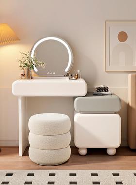 225款60CM小新户一型梳妆台轻奢化0妆桌奶油风卧室VMS简约现代斗