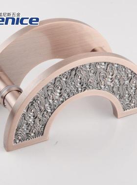 雕刻拉欧铝合金圆式形镂手空腐蚀推拉玻璃现门BDY把手商铺大门把