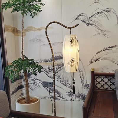 新中式落地灯简室约现代客厅灯性具复古书房卧灯创个LLV意铁艺灯