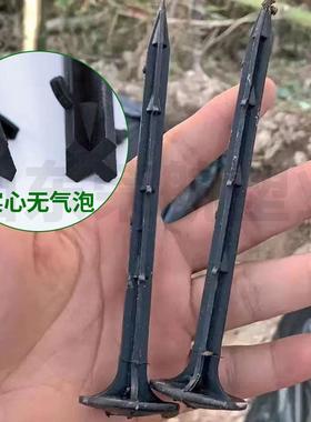 园工DFQ具地钉塑料艺园加防粗大棚地膜固定布地布艺黑色倒刺钉子