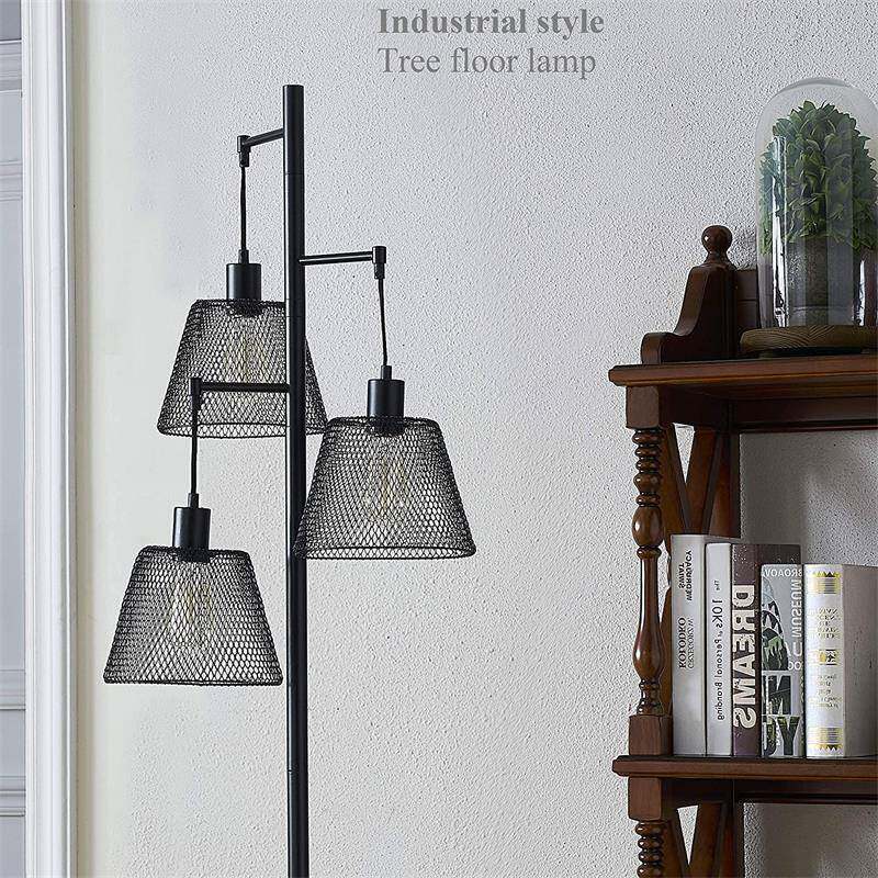 落地卧灯客厅发美式乡村复古工业风室办公室79794立式沙新台灯款