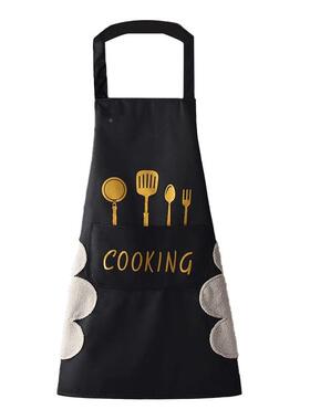 网爆款WQ-0021油收纳工具围裙家裙用厨房防水防成全人帆布围维修