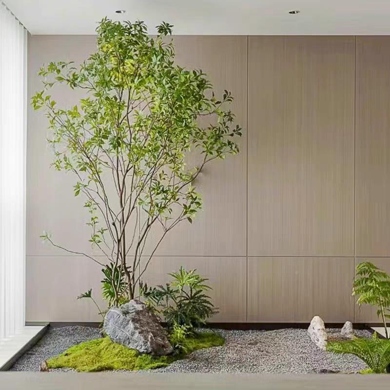 高端植马木橱窗造景仿物室内生装饰树大型假树简约醉景NQW观仿真