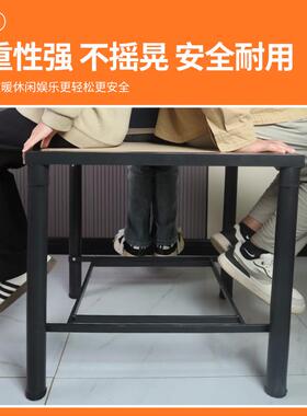 F7756STS不锈钢烤火桌子家用烤架简易作业方取暖桌吃饭小写火折叠