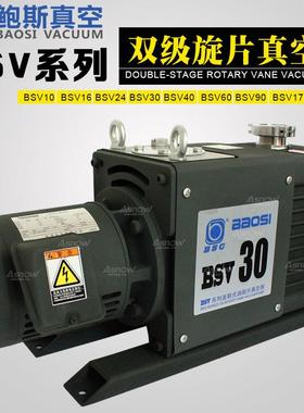 鲍斯真空泵BSV90互换爱德华级BVI真空泵E2级M0双旋8片真空泵前泵